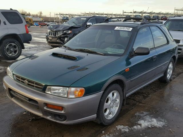 JF1GF4856XG812477 - 1999 SUBARU IMPREZA OU GREEN photo 2