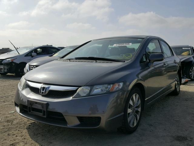 2HGFA16849H545672 - 2009 HONDA CIVIC EX CHARCOAL photo 2