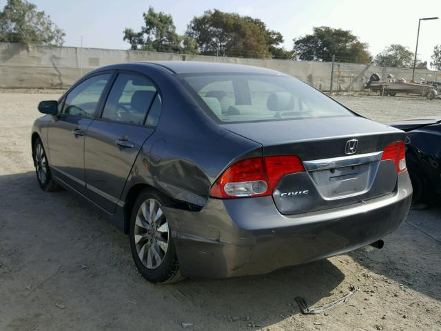 2HGFA16849H545672 - 2009 HONDA CIVIC EX 石墨色 照片 3
