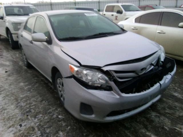 2T1BU4EE1CC814211 - 2012 TOYOTA COROLLA BA SILVER photo 1