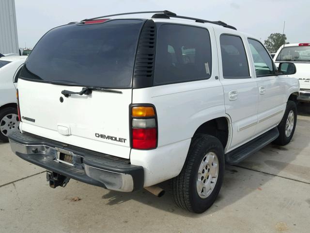 1GNEK13TX4J169431 - 2004 CHEVROLET TAHOE K150 WHITE photo 4