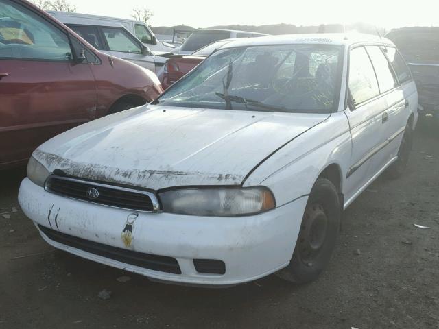 4S3BK4352V7322672 - 1997 SUBARU LEGACY L WHITE photo 2