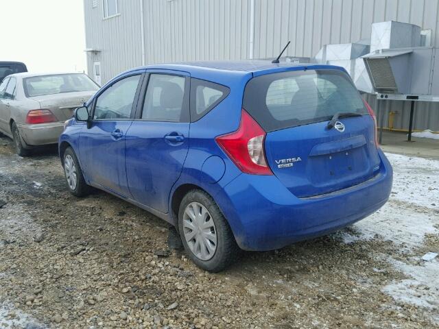 3N1CE2CP1EL362693 - 2014 NISSAN VERSA NOTE BLUE photo 3