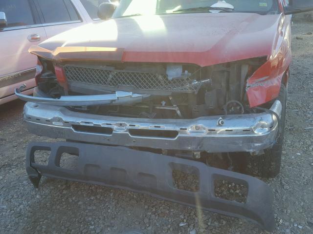 1GCEK19B05E109725 - 2005 CHEVROLET SILVERADO RED photo 9