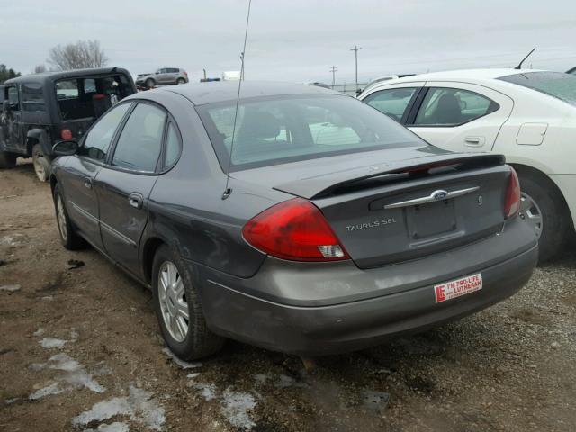 1FAHP56S13A184292 - 2003 FORD TAURUS SEL GRAY photo 3