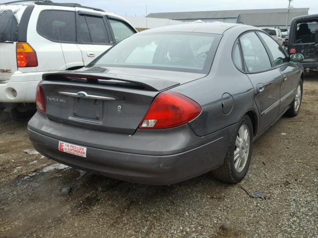 1FAHP56S13A184292 - 2003 FORD TAURUS SEL GRAY photo 4