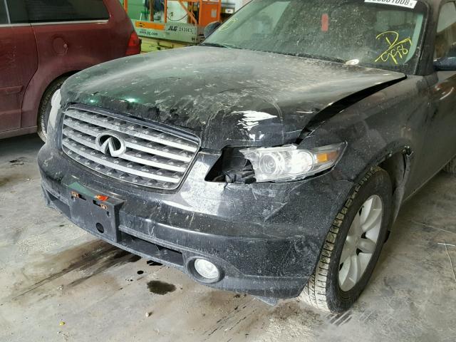 JNRAS08W85X219987 - 2005 INFINITI FX35 BLACK photo 9