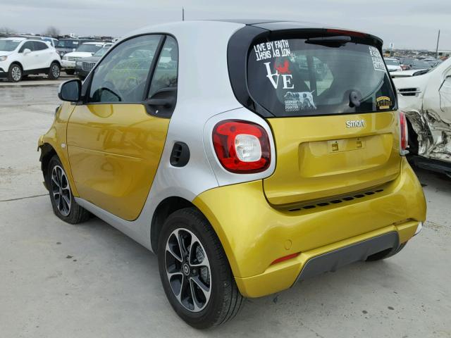 WMEFJ5DA0GK071772 - 2016 SMART FORTWO TWO TONE photo 3