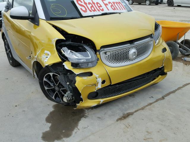 WMEFJ5DA0GK071772 - 2016 SMART FORTWO TWO TONE photo 9