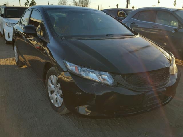 19XFB2F58CE383216 - 2012 HONDA CIVIC LX BLACK photo 1