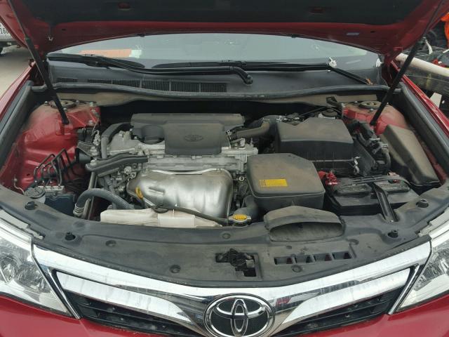 4T4BF1FK6ER431773 - 2014 TOYOTA CAMRY L RED photo 7