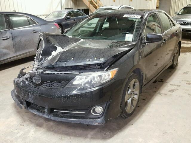 4T1BF1FK5CU026611 - 2012 TOYOTA CAMRY BASE BLACK photo 2