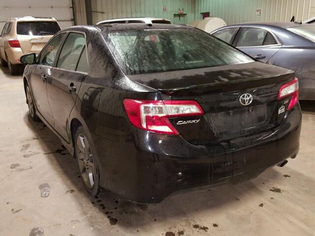 4T1BF1FK5CU026611 - 2012 TOYOTA CAMRY BASE BLACK photo 3