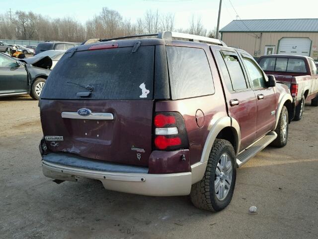 1FMEU74806UA01701 - 2006 FORD EXPLORER E MAROON photo 4