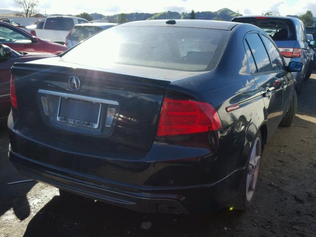 19UUA66274A055072 - 2004 ACURA TL BLACK photo 4