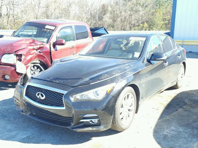 JN1BV7APXFM346169 - 2015 INFINITI Q50 BASE BLACK photo 2