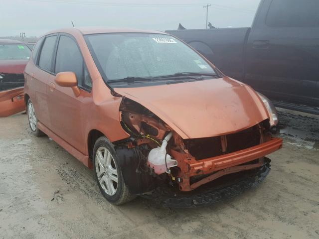 JHMGD38618S062177 - 2008 HONDA FIT SPORT ORANGE photo 1