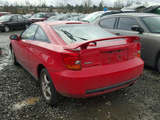 JTDDY38T7Y0017948 - 2000 TOYOTA CELICA GT- RED photo 3