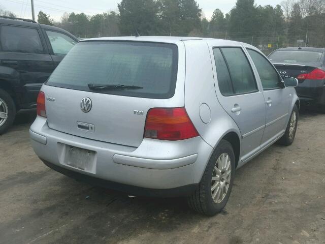 9BWGP61J034073652 - 2003 VOLKSWAGEN GOLF GLS T SILVER photo 4