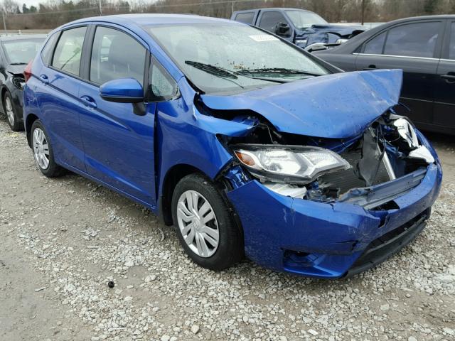 JHMGK5H59GX026957 - 2016 HONDA FIT LX BLUE photo 1