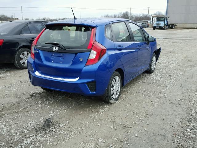 JHMGK5H59GX026957 - 2016 HONDA FIT LX BLUE photo 4