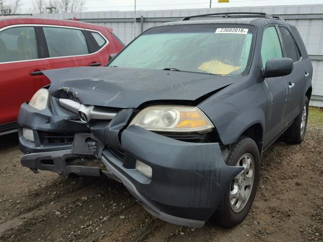 2HNYD18925H506359 - 2005 ACURA MDX TOURIN GRAY photo 2