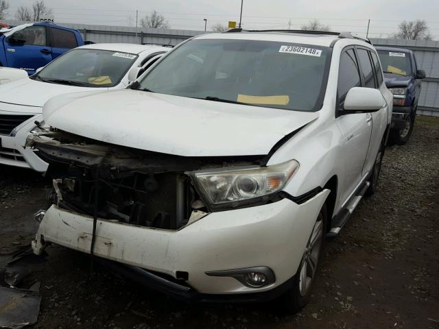 5TDYK3EH4CS088503 - 2012 TOYOTA HIGHLANDER WHITE photo 2