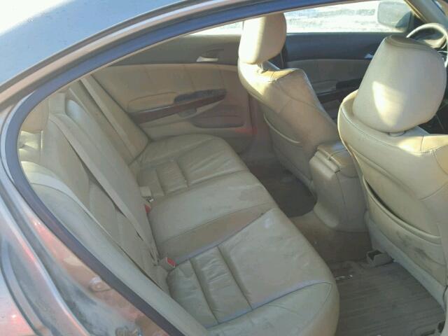 1HGCP36828A011922 - 2008 HONDA ACCORD EXL GOLD photo 6