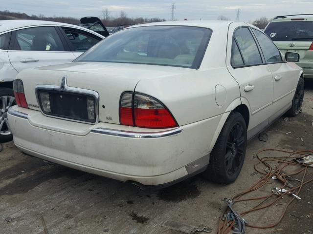 1LNHM86S25Y628483 - 2005 LINCOLN LS WHITE photo 4