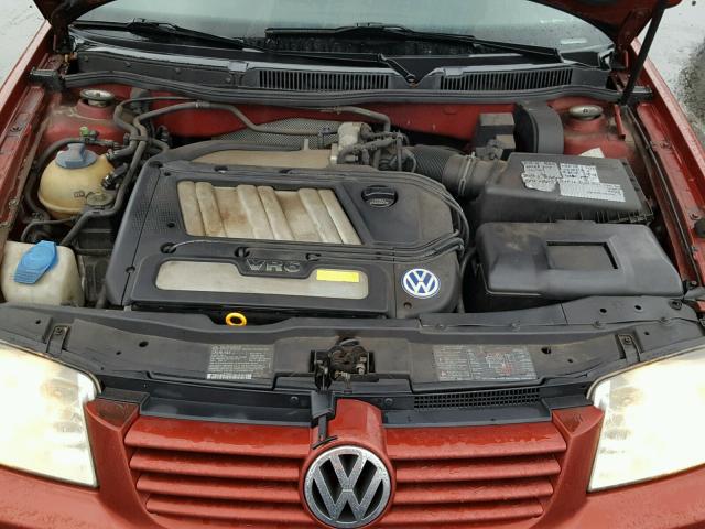 3VWSE29M4YM014890 - 2000 VOLKSWAGEN JETTA GLS RED photo 7