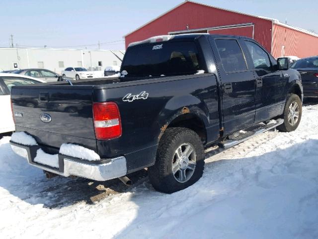 1FTRW14WX6FA17761 - 2006 FORD F150 SUPER BLACK photo 4