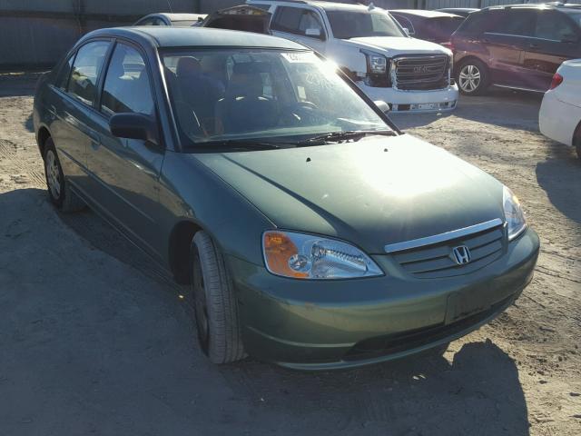 2HGES165X3H603189 - 2003 HONDA CIVIC LX GREEN photo 1