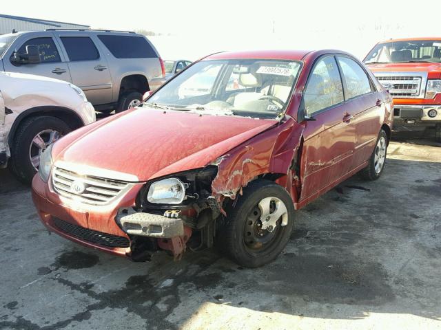 KNAFE222595666239 - 2009 KIA SPECTRA EX MAROON photo 2