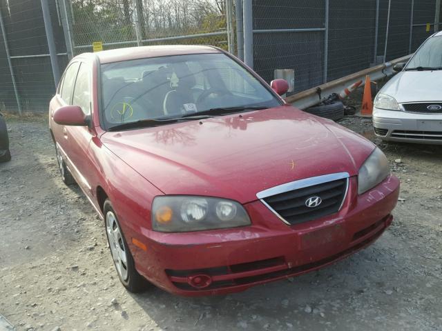 KMHDN46D05U948723 - 2005 HYUNDAI ELANTRA GL RED photo 1