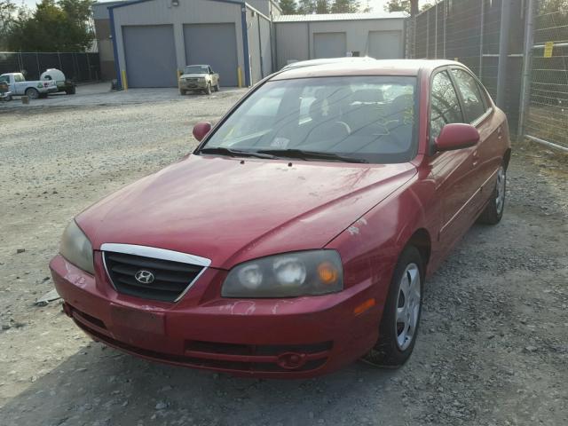 KMHDN46D05U948723 - 2005 HYUNDAI ELANTRA GL RED photo 2