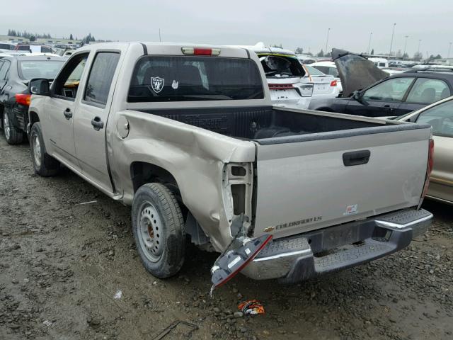 1GCCS138X58138121 - 2005 CHEVROLET COLORADO TAN photo 3