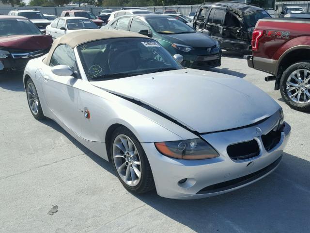 4USBT334X3LS44946 - 2003 BMW Z4 2.5 SILVER photo 1