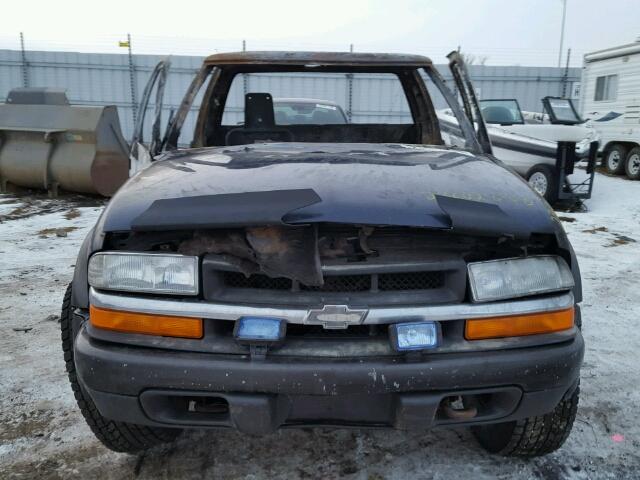 1GCCT19W218230319 - 2001 CHEVROLET S TRUCK S1 BURN photo 9