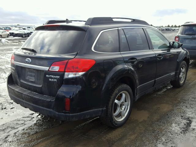 4S4BRDLC6B2345208 - 2011 SUBARU OUTBACK 3. BLACK photo 4