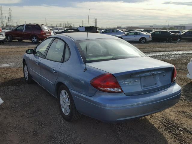 1FAFP53U67A128433 - 2007 FORD TAURUS SE BLUE photo 3