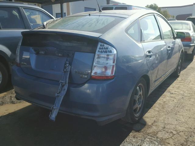 JTDKB20U677545882 - 2007 TOYOTA PRIUS BLUE photo 4