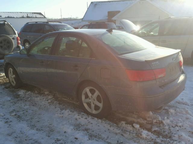 5NPEU46F39H435866 - 2009 HYUNDAI SONATA SE GRAY photo 3