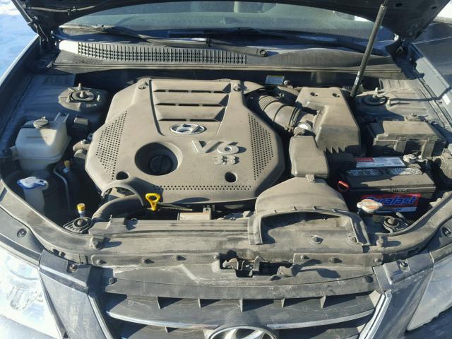 5NPEU46F39H435866 - 2009 HYUNDAI SONATA SE GRAY photo 7