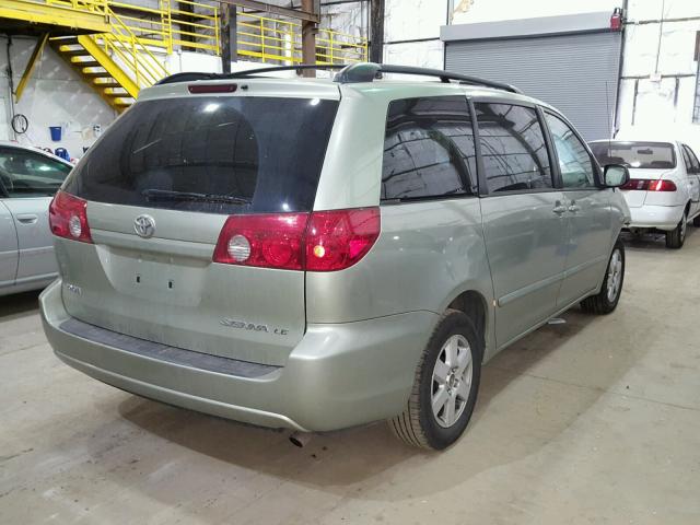 5TDZK23C68S176191 - 2008 TOYOTA SIENNA GREEN photo 4