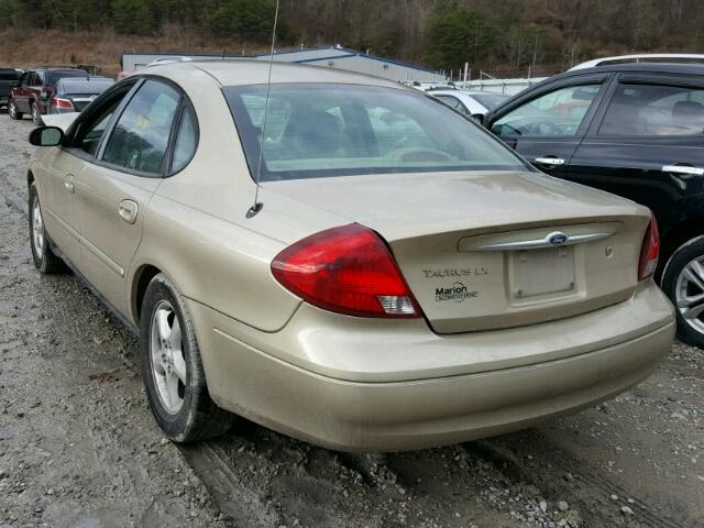 1FAFP52U0YA109296 - 2000 FORD TAURUS LX GOLD photo 3