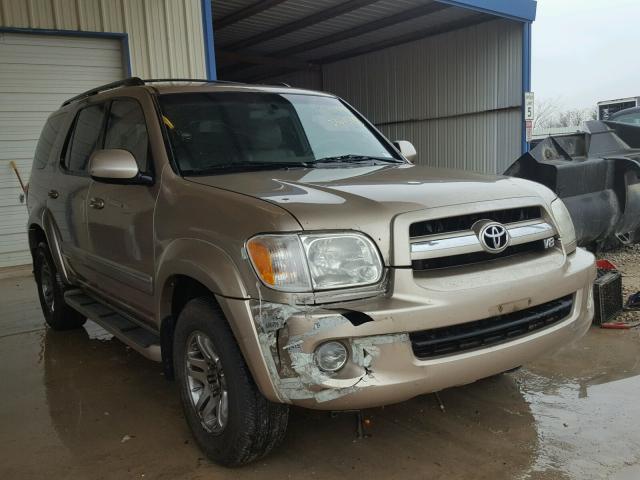 5TDZT34A25S243557 - 2005 TOYOTA SEQUOIA SR GOLD photo 1