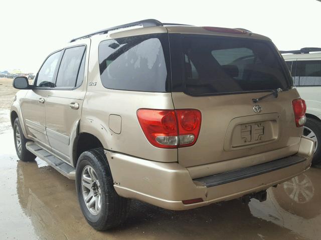 5TDZT34A25S243557 - 2005 TOYOTA SEQUOIA SR GOLD photo 3