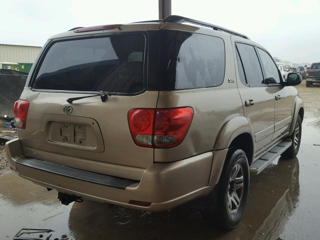 5TDZT34A25S243557 - 2005 TOYOTA SEQUOIA SR GOLD photo 4