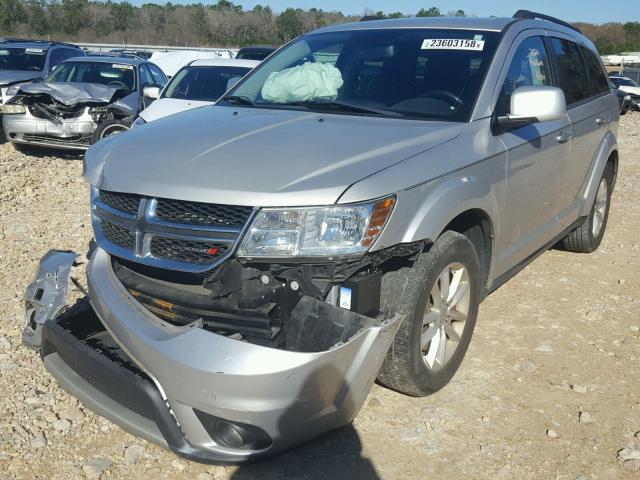 3C4PDCBG2DT589270 - 2013 DODGE JOURNEY SX SILVER photo 2