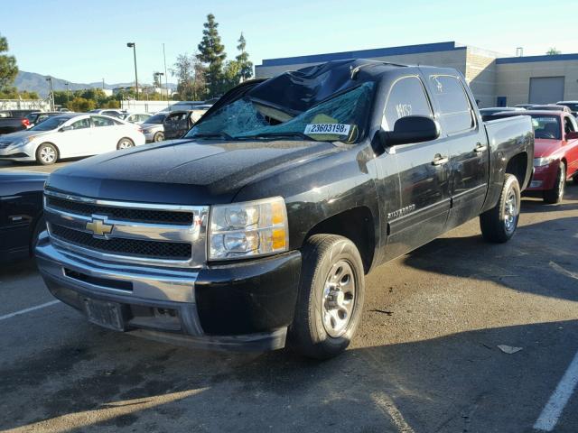 3GCRCREA4AG291507 - 2010 CHEVROLET SILVERADO BLACK photo 2